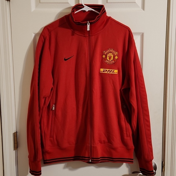 Vintage Y2K Nike Manchester United Track Jacket Full Zip Sz XL